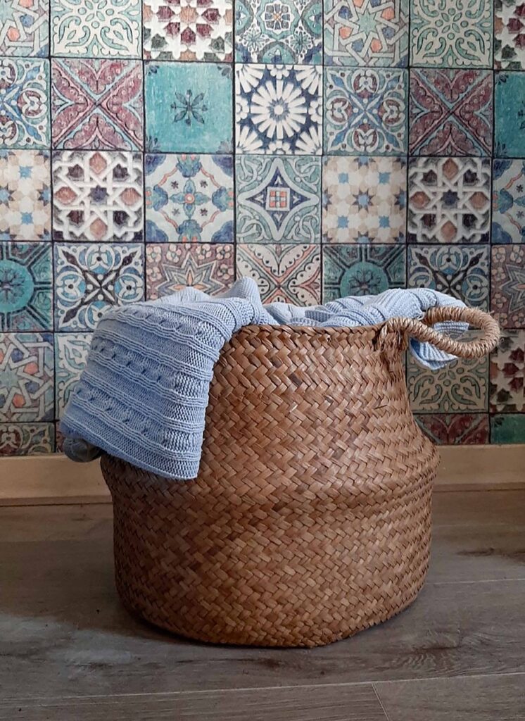 basket, woven, hamper